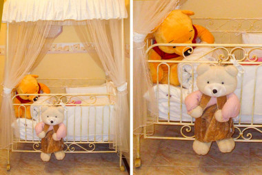Hand-wrought iron cradle  for the nursery furniture - Buy Dolci Notti Cradle by Artigianfer Spello