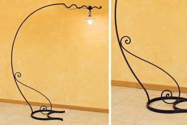 Arc lamp in hand-forged wrought iron - Buy Napoleone by Artigianfer Spello