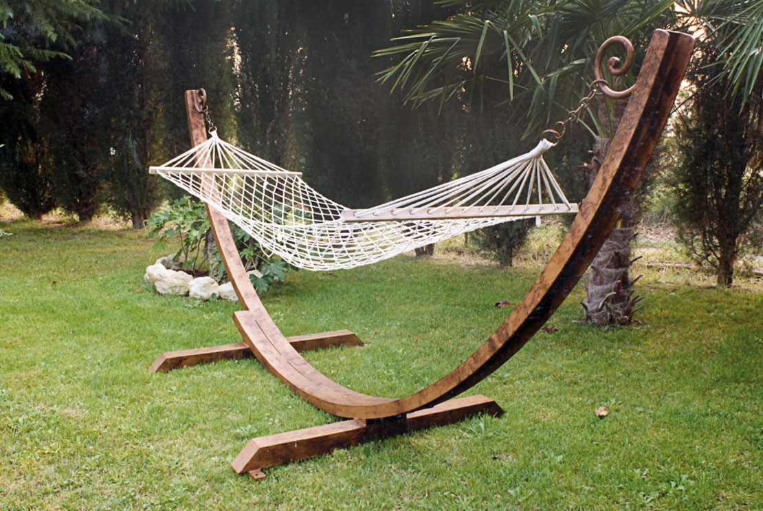 Designer hammock in hand-wrought iron - Buy Arca by Artigianfer Spello Italy