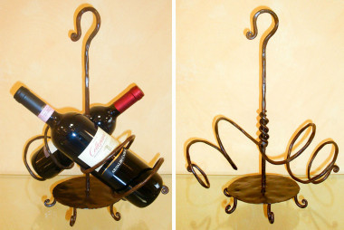 porta bottiglie vino in ferro battuto Portabottiglie acqua vino 42x17x84 cm  Porta bottiglie vino parete capienza 12 bottiglie