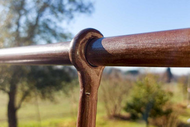 Preziosa lavorazione del ferro battuto del lampione da giardino - Acquista Hermitage grande by Artigianfer Spello