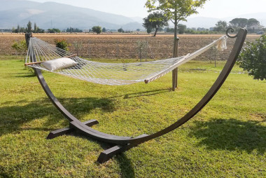 Outdoor hammock in wrought iron for the pool area - Buy Arca by Artigianfer Spello Italy